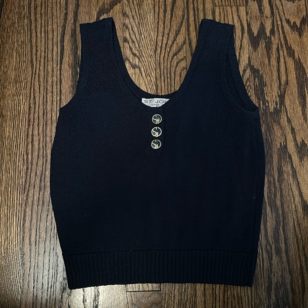 Vintage St. John Navy Sweater tank